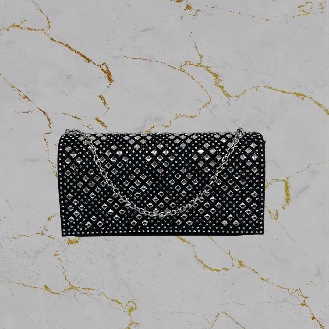 Borsa quilted strass