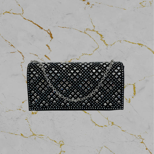 Borsa quilted strass